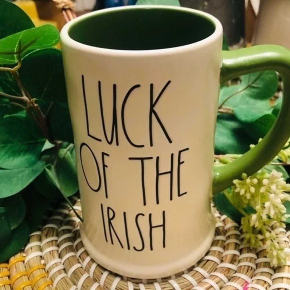 Rae Dunn Luck of the Irish Mug St Patrick’s Day Shamrock NWT